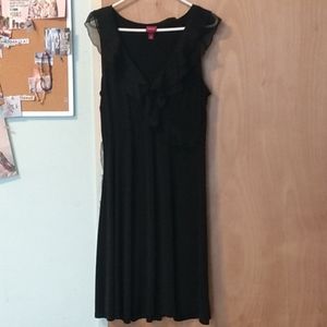 MERONA Black dress with ruffles
